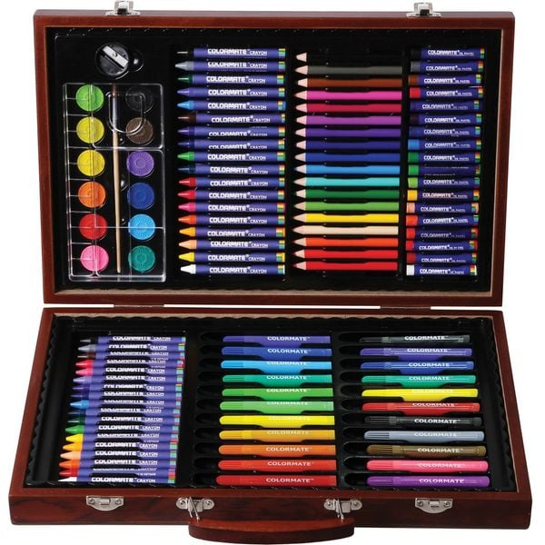 Bộ Màu Vẽ Hộp Gỗ MS-110W-Colormate 