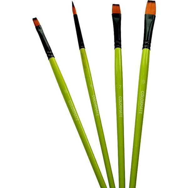  Bộ 4 Cây Cọ Vẽ Acrylic-Colormate 