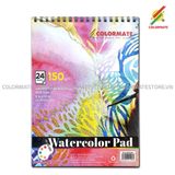  Tập Giấy Vẽ Watercolor Pad A4 Định Lượng 150GMS 24 Tờ 