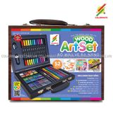  Bộ Màu Vẽ Hộp Gỗ Cao Cấp 52 Chi Tiết-Colormate 