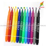  Bộ 12 Bút Lông FELTEEZ, Bút lông ngòi 1mm-Colormate 
