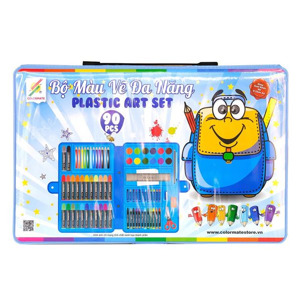  Bộ Màu Vẽ  Hộp Nhựa Cao Cấp CM-90PLS-Colormate 