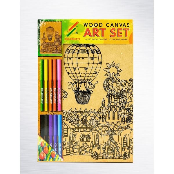  CANVAS Gỗ Khinh Khí Cầu (6x9)-Colormate 