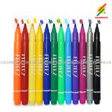 Bộ 12 Bút Lông FELTEEZ, Bút lông ngòi 1mm-Colormate 