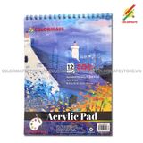  Tập Giấy Vẽ Acrylic Pad A4 Định Lượng 200GMS 12 Tờ 