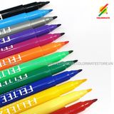  Bộ 12 Bút Lông FELTEEZ, Bút lông ngòi 1mm-Colormate 