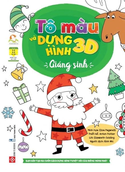  Tô màu và dựng hình 3D - Giáng sinh 