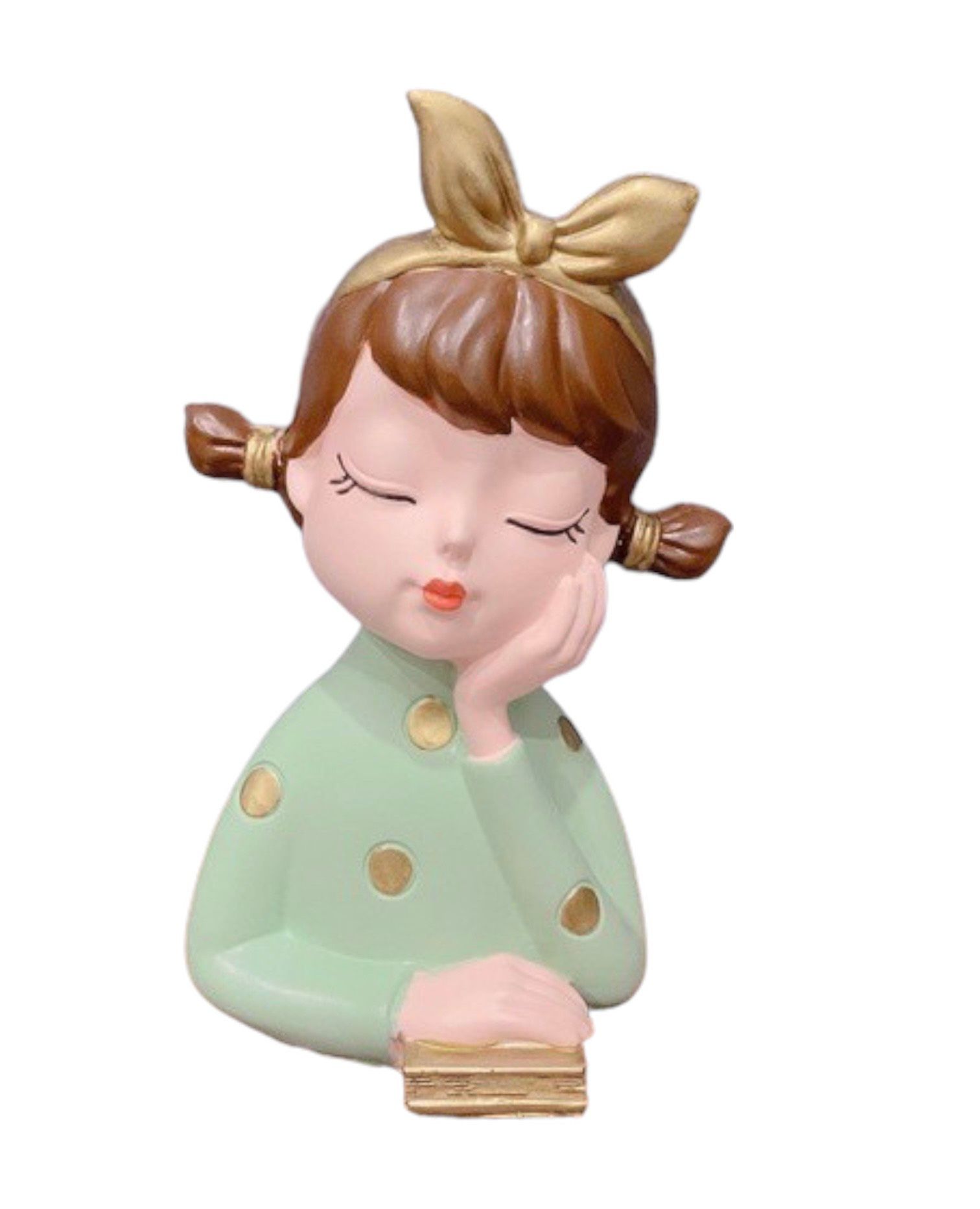  Chậu hoa Cô gái đọc sách 