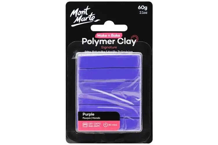  Đất Sét Polymer MM Make n Bake 60g - Purple 