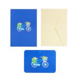  Thiệp 3D Xe Đạp Hoa 