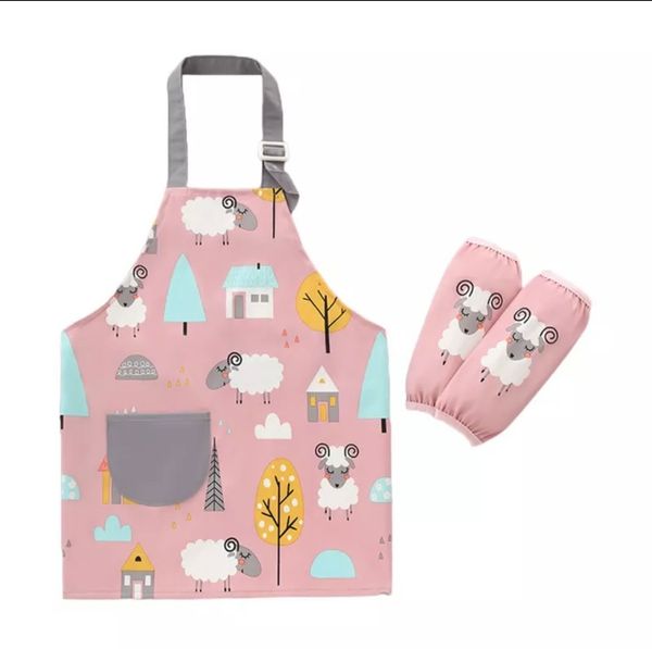  Tạp dề có tay cho bé 6-9 tuổi 