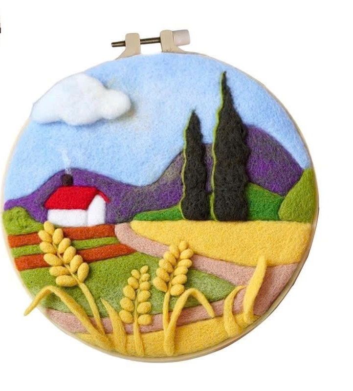  Bộ Diy Làm Tranh Bằng Vải Nỉ Nhiều Hình 