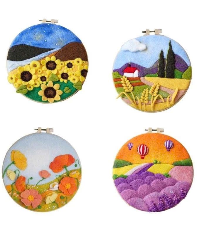  Bộ Diy Làm Tranh Bằng Vải Nỉ Nhiều Hình 