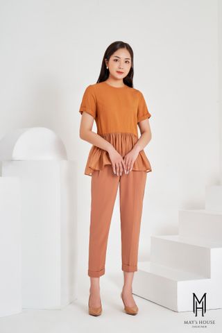 Áo kiểu nữ peplum phối voan