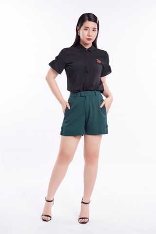 Quần shorts nữ khuy sườn