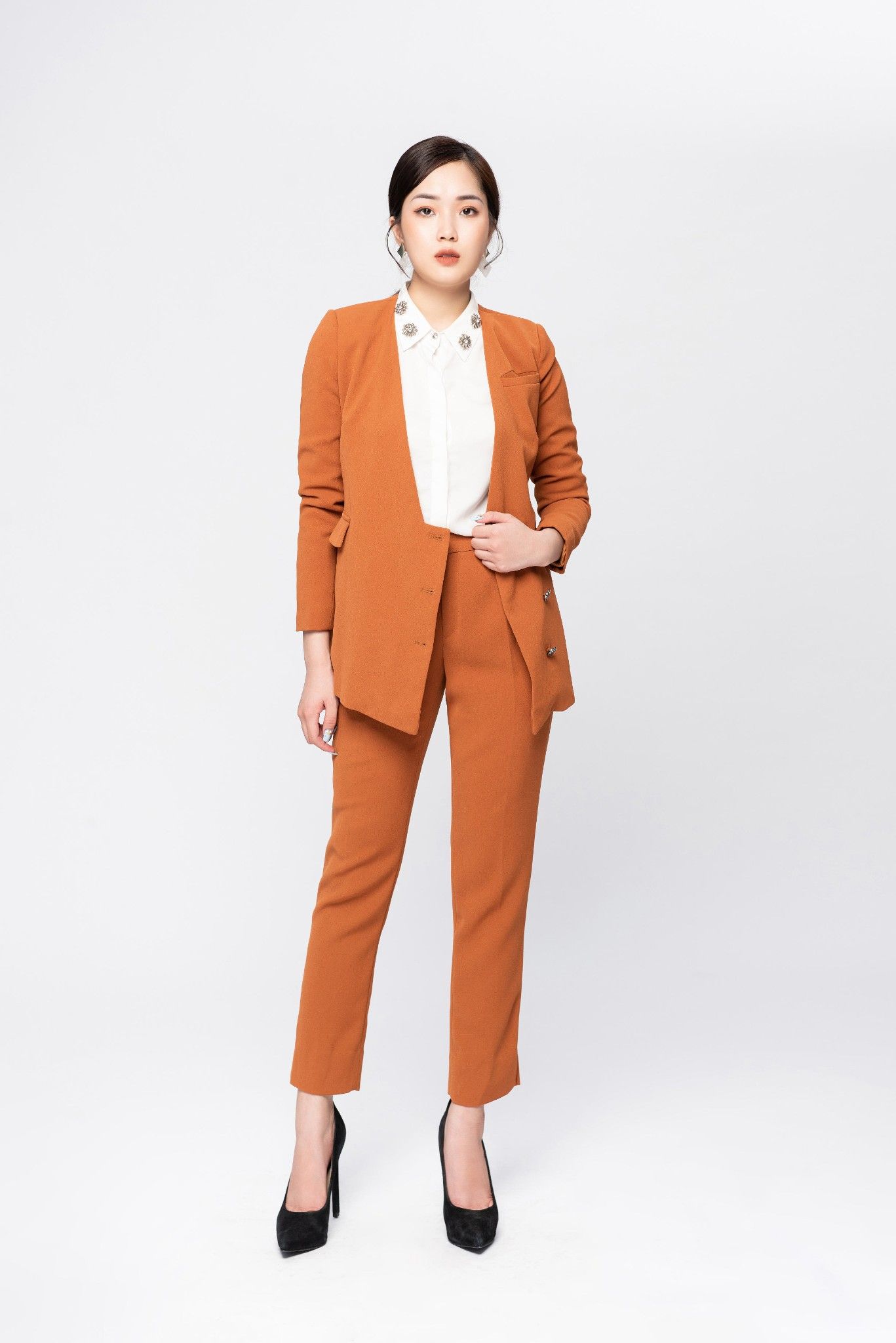 Set Bộ Áo Vest Nữ Công Sở Quần Dài  TF115  Tiên Fashion