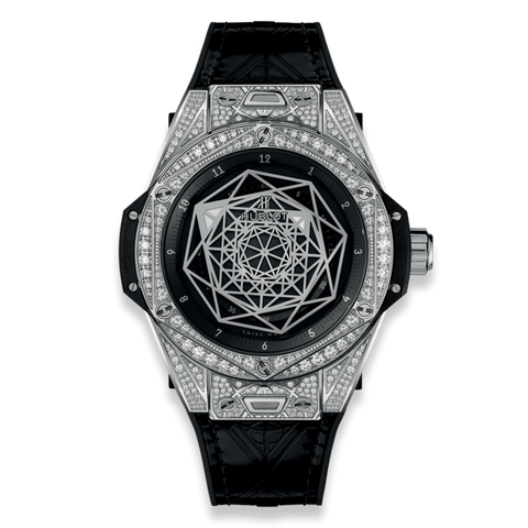 Hublot Big Bang Sang Bleu Steel Pavé 39 465.SS.1117.VR.1704.MXM18