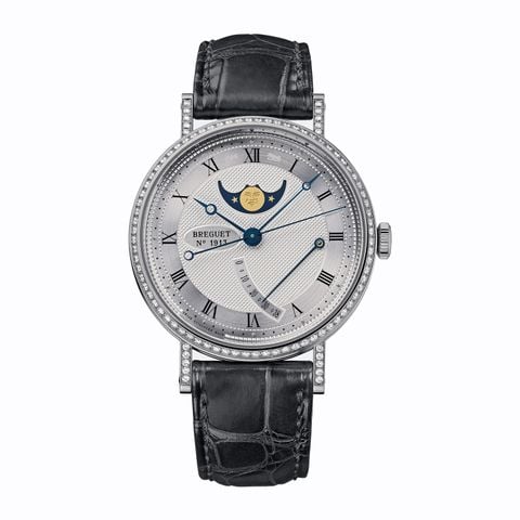 Breguet Classique Moonphase  Vàng trắng 18K 36mm 8788BB