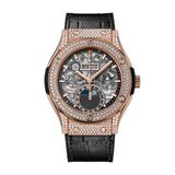 Hublot Classic Fusion Aerofusion Moonphase Gold Diamond Pave 547.OX.0180.LR.1704