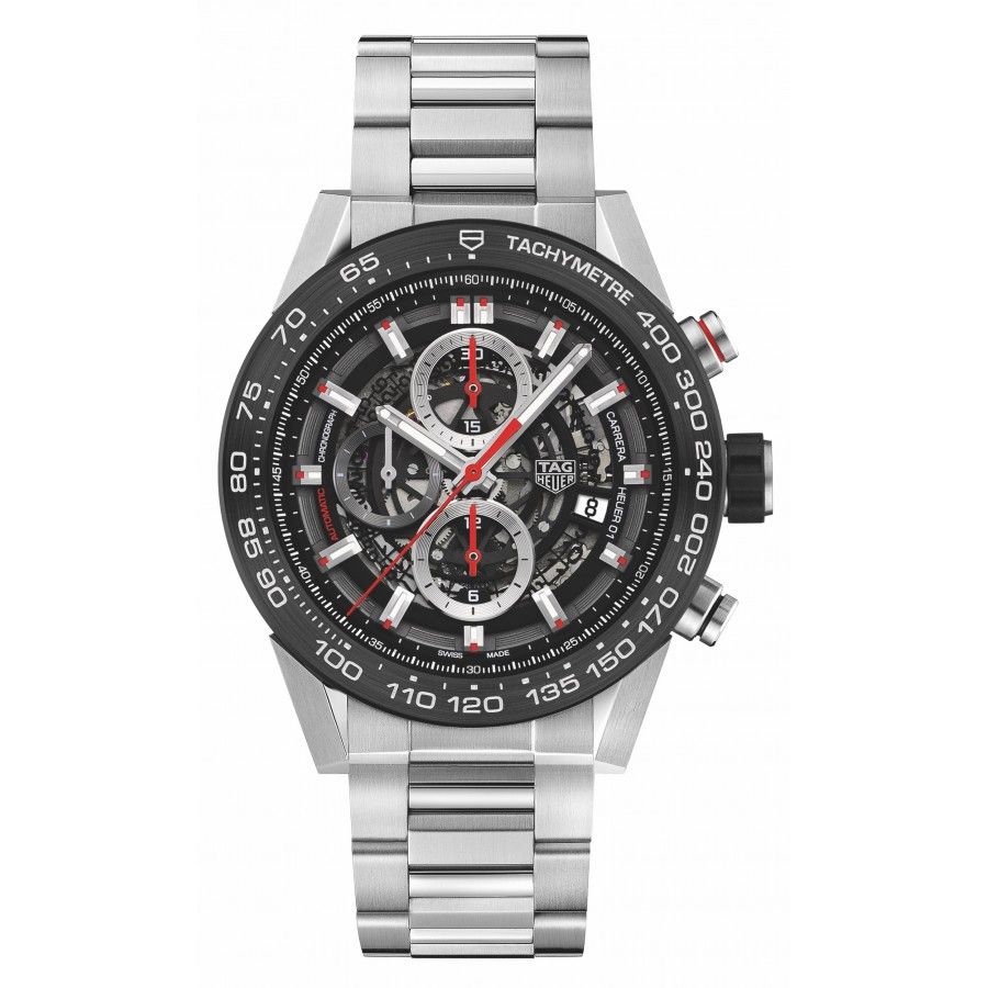 Đồng Hồ TAG Heuer Carrera Calibre Heuer 01 Chronograph Skeleton CAR2A1 –  AuthenticWatches