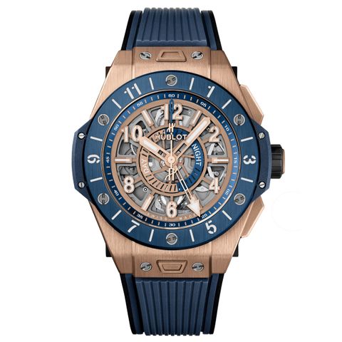 Hublot Big Bang Unico GMT King Gold Blue Ceramic 471.OL.7128.RX