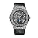 Hublot Classic Fusion Aerofusion Moonphase Titanium Diamond Pave 547.NX.0170.LR.1704