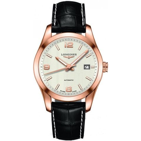 Đồng hồ Longines Conquest Classic vàng hồng 18K L2.785.8.76.3