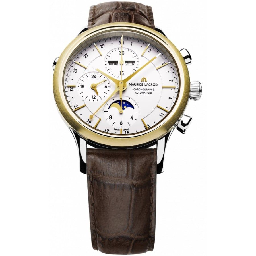 Đồng hồ Maurice Lacroix Les Classiques Phase de Lune Chronograph 18k G –  AuthenticWatches