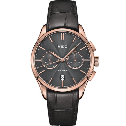 Đồng hồ Mido Belluna II Automatic Chronograph vàng hồng M024.427.36.061.00