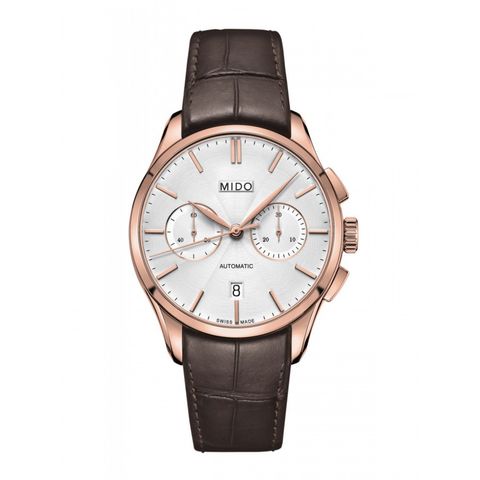 Đồng hồ Mido Belluna II Automatic Chronograph vàng hồng M024.427.36.031.00