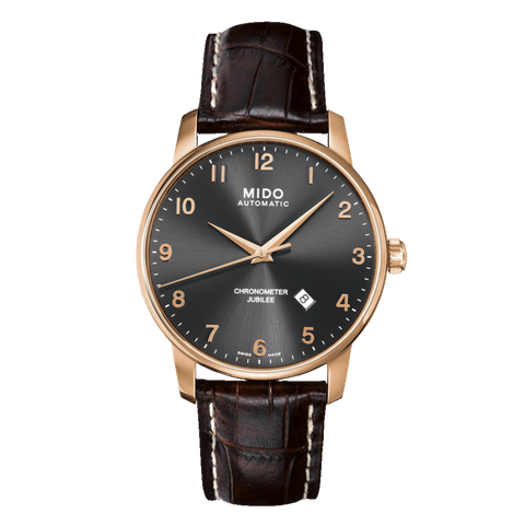 Đồng hồ Mido Baroncelli II Jubilee vàng hồng Chronometer M8690.3.13.8