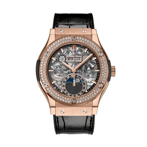 Hublot Classic Fusion Aerofusion Moonphase Gold Diamond 547.OX.0180.LR.1104