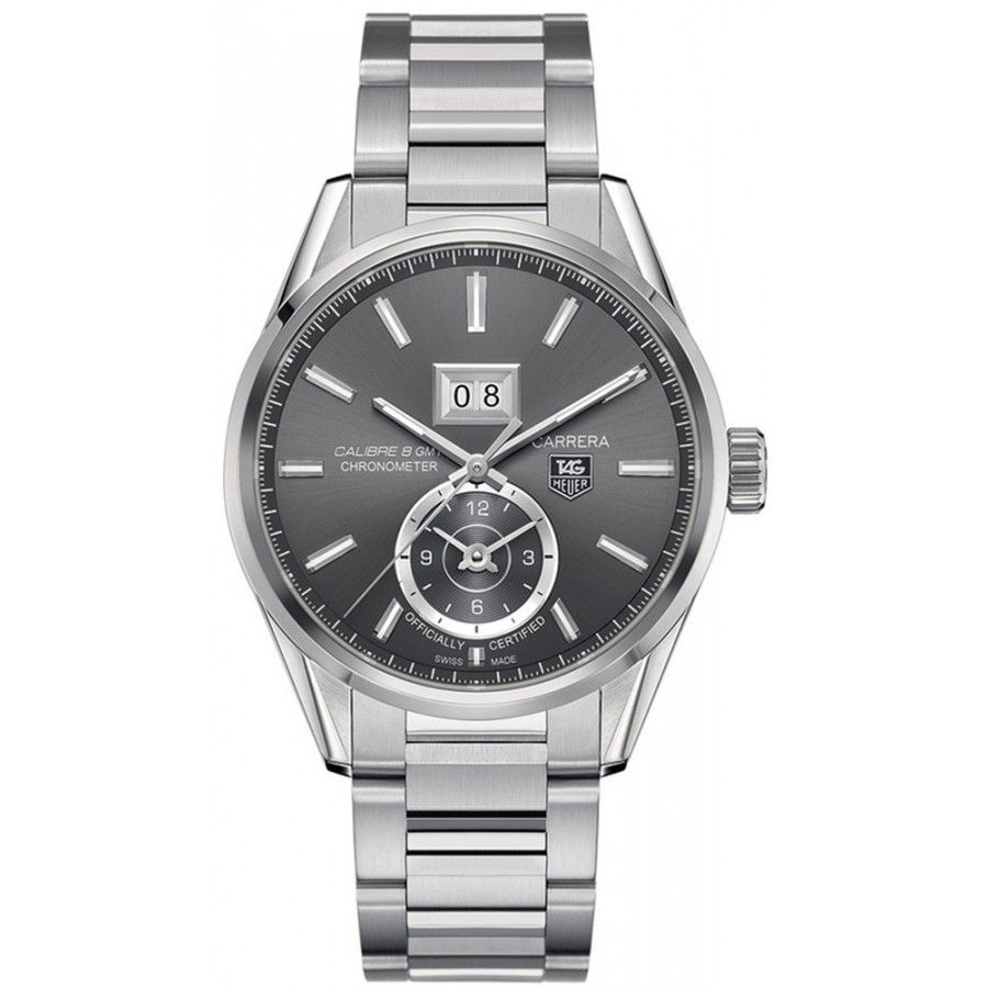 Đồng Hồ TAG Heuer Automatic Carrera Calibre 8 GMT Grande Date Chronome –  AuthenticWatches