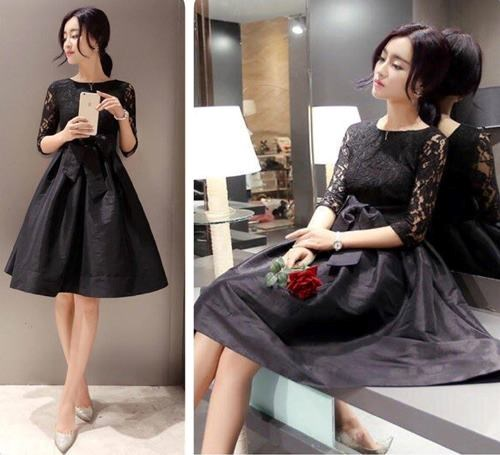 kết hợp giày với váy xòe