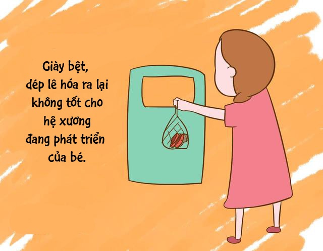 Đừng mong con cao lớn nếu mùa hè cho con đi loại giày dép này