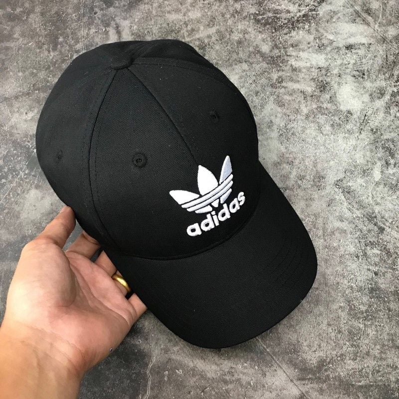 adidas trefoil baseball cap black