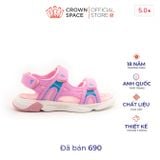  Dép Sandal Quai Hậu Bé Gái Cao Cấp, Êm Ái, Chống Hôi Chân | Crown Space CRUK541 