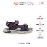  Dép Sandal Quai Dán Bé Trai Cao Cấp, Siêu Nhẹ, Chống Trơn | Crown Space CRUK542 