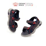  Dép Sandal Quai Dán Bé Trai Cao Cấp, Siêu Nhẹ, Chống Trơn | Crown Space CRUK542 