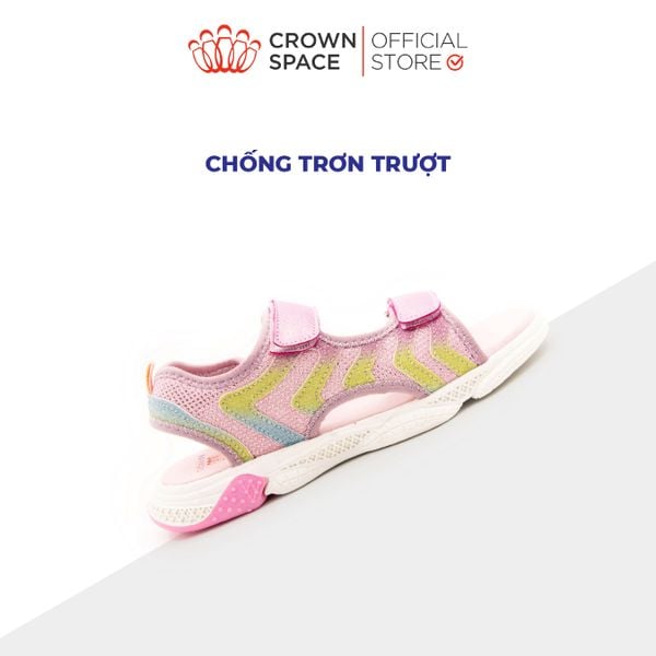 Dép Quai Hậu Bé Gái Cao Cấp, Êm Nhẹ, Nữ Tính | Crown Space CRUK546