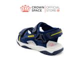  Dép Sandal Quai Dán Bé Trai Cao Cấp, Siêu Nhẹ, Chống Trơn | Crown Space CRUK566 