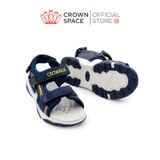  Dép Sandal Quai Dán Bé Trai Cao Cấp, Siêu Nhẹ, Chống Trơn | Crown Space CRUK566 