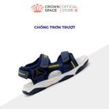  Dép Sandal Quai Dán Bé Trai Cao Cấp, Siêu Nhẹ, Chống Trơn | Crown Space CRUK566 