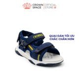  Dép Sandal Quai Dán Bé Trai Cao Cấp, Siêu Nhẹ, Chống Trơn | Crown Space CRUK566 