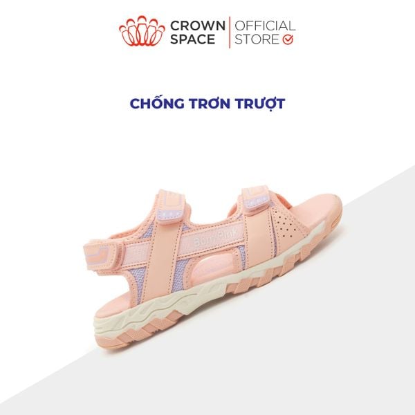 Sandal Quai Hậu Bé Gái Cao Cấp, Hiện Đại, Chống Trơn | Crown Space CRUK579