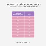  Giày Búp Bê School Shoes Đi Học Trẻ Em Cao Cấp Chính Hãng Crown Space Dành Cho Bé Gái CRUK3073 Size 30 - 36 