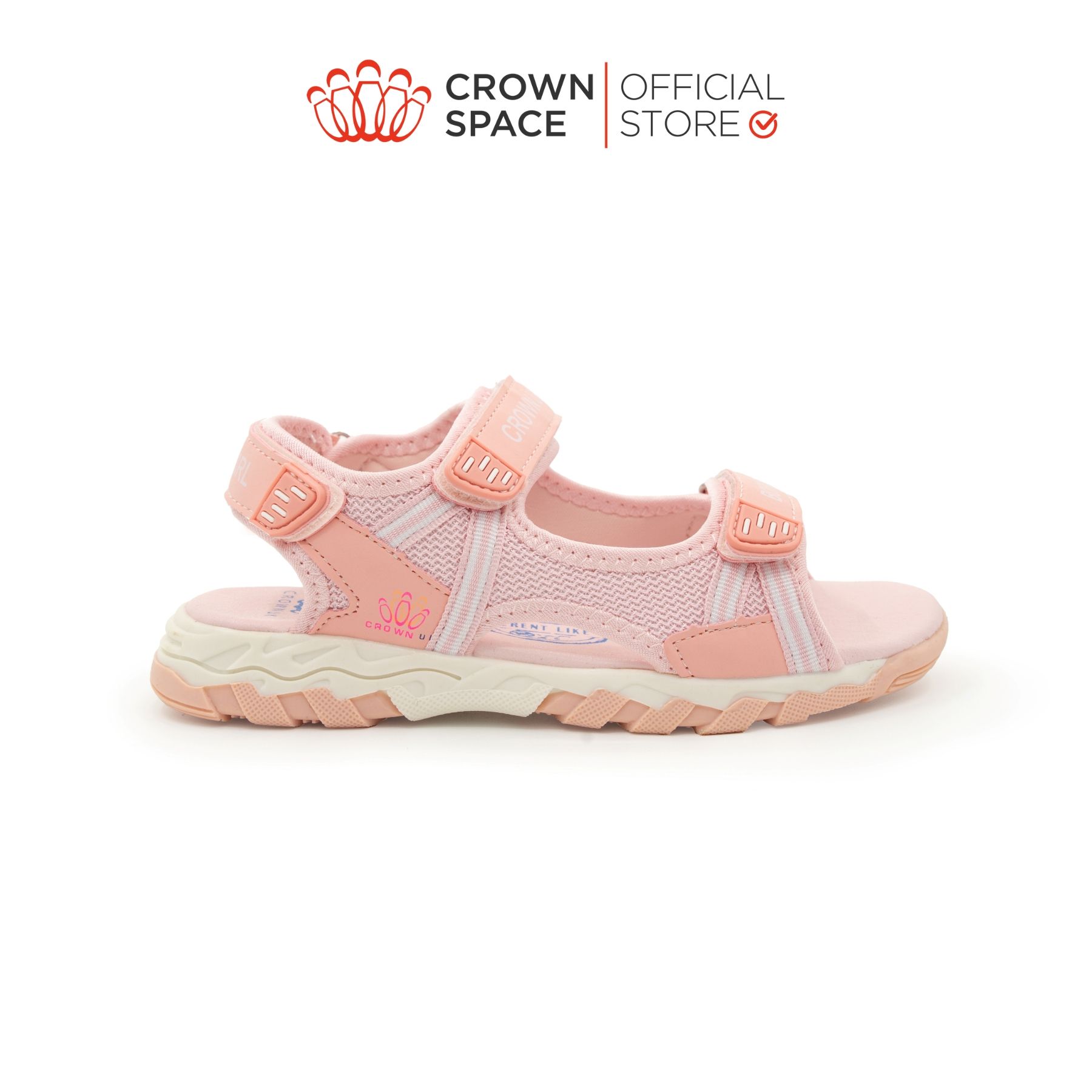  Dép Quai Hậu Sandals Trẻ Em Cao Cấp Chính Hãng Crown Space Dành Cho Bé Trai Bé Gái Đi Chơi Đi Học CRUK580 Size 30 - 36 