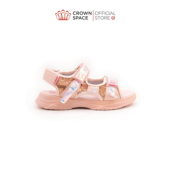  Dép Quai Hậu Sandals Trẻ Em Cao Cấp Chính Hãng Crown Space Dành Cho Bé Gái Đi Chơi Đi Học CRUK545 Size 26 - 35 