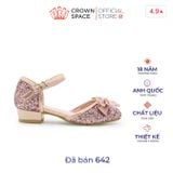  Giày Búp Bê Cao Gót Cho Bé Gái Lấp Lánh, Thanh Lịch, Êm Ái | Crown Space CRUK3154 