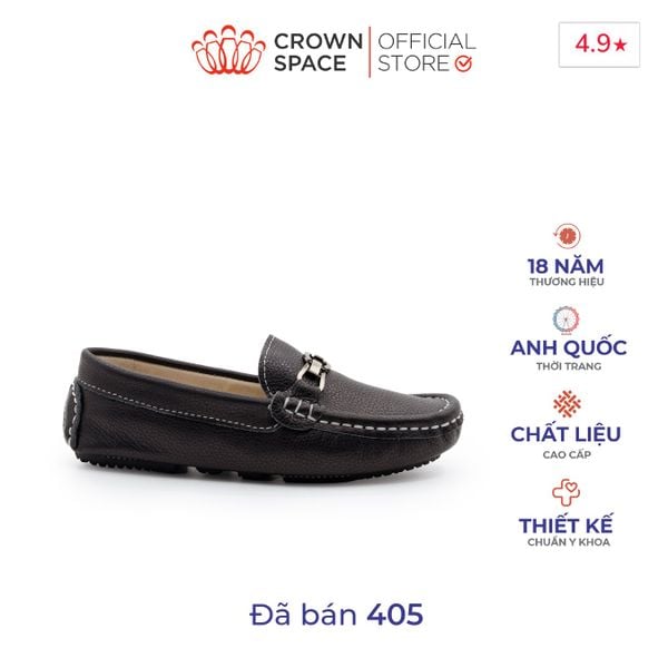 Giày Loafer Bé Trai Cao Cấp, Lịch Lãm, Tiện Lợi | Crown Space CRUK451